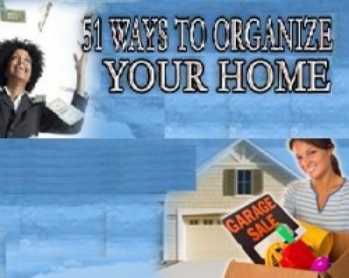 Product picture ebook on Ways to Organize Your Home